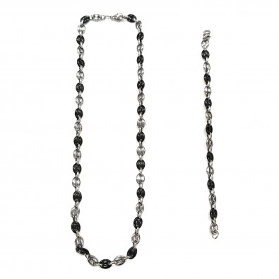 Parure grain de café homme peite taille  PA012NBP