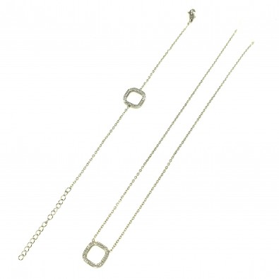 Parure acier carré PAC008