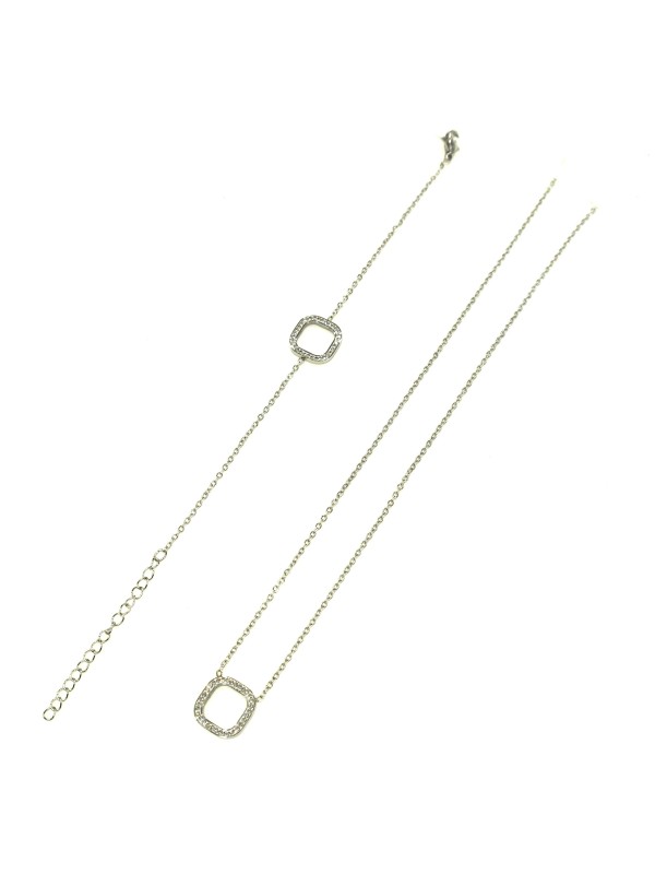 Parure acier carré PAC008