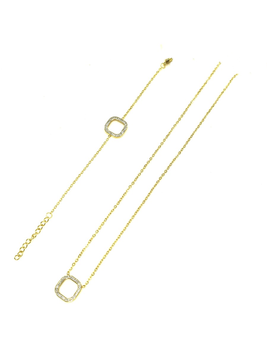 Parure acier carré PAC008