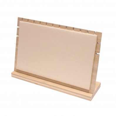 Présentoir pour colliers en bois 33x9.5x22cm PRES087
