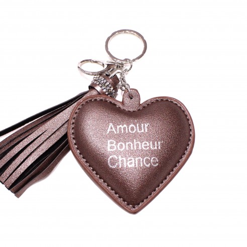 Porte clé "Amour bonheur chance" PC002