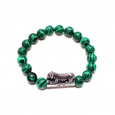 Bracelet acier et pierre homme BRAH553