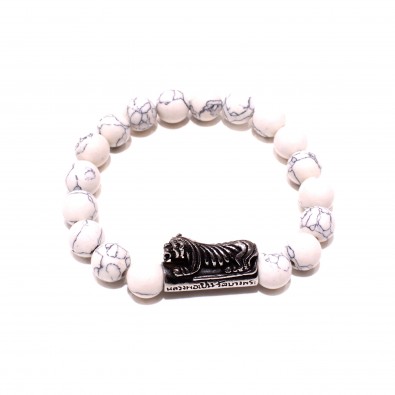 Bracelet acier et pierre homme BRAH554