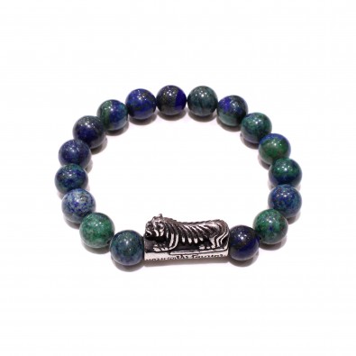 Bracelet acier et pierre homme BRAH558