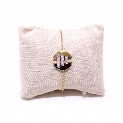 Bracelet acier inoxydable femme BRAF498