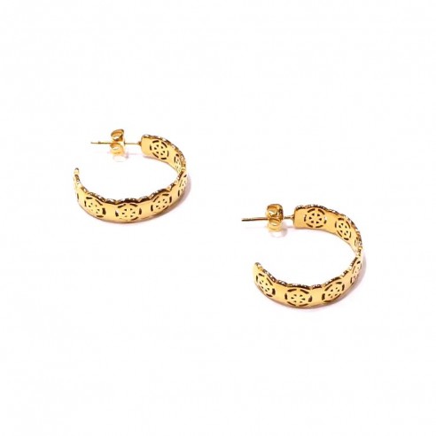 Boucles d'oreilles acier inoxydable femme BOAC421