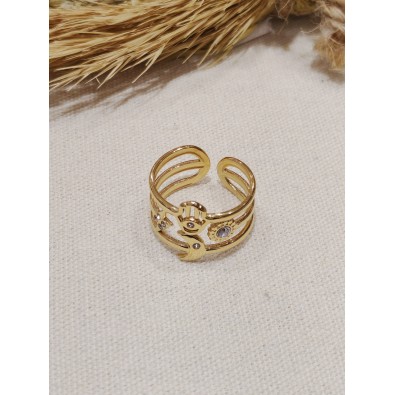 Bague réglable en acier...