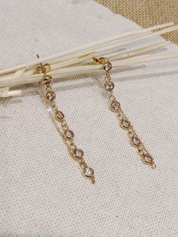 Boucles d'oreilles acier inoxydable E001