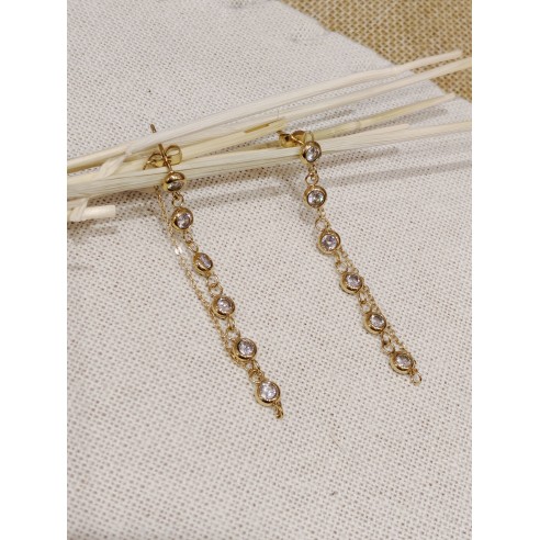 Boucles d'oreilles acier inoxydable E001