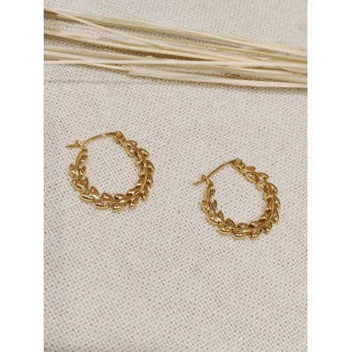 Boucles d'oreilles acier...
