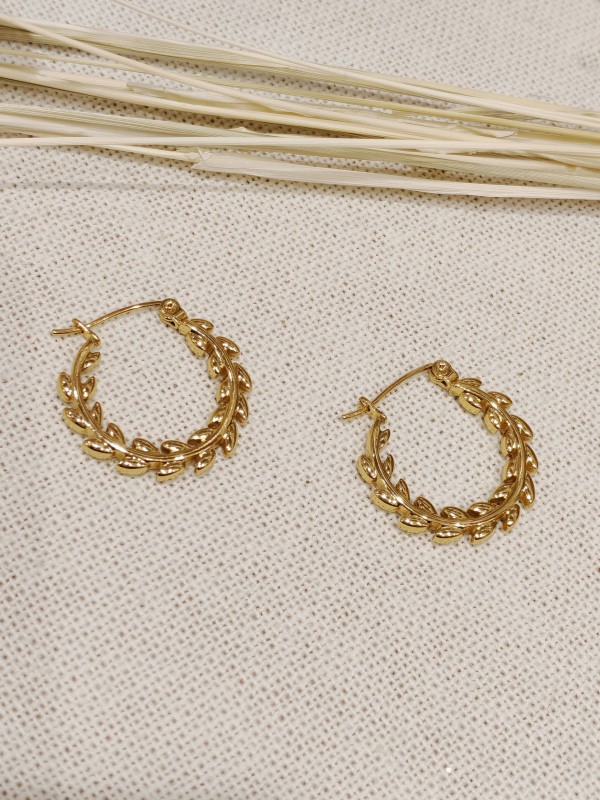 Boucles d'oreilles acier inoxydable E010