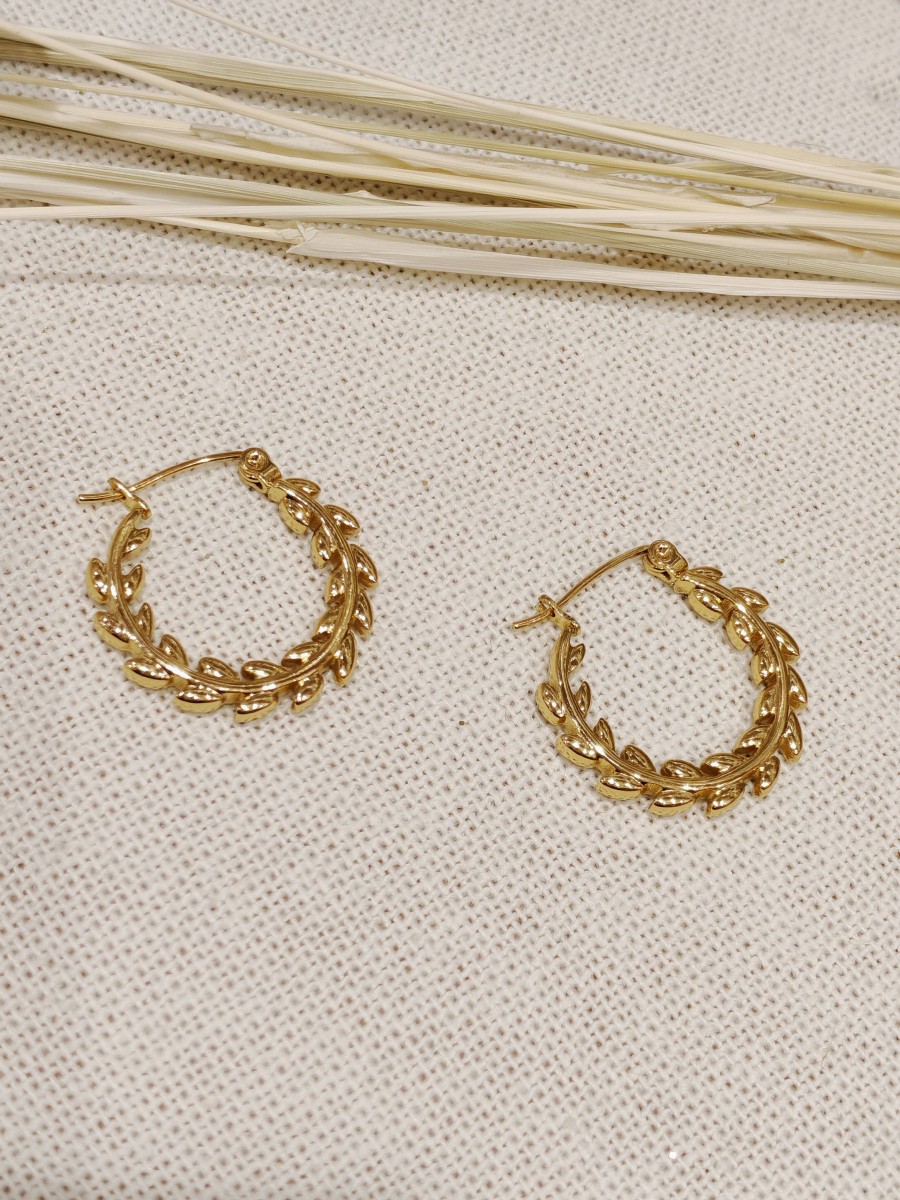 Boucles d'oreilles acier inoxydable E010
