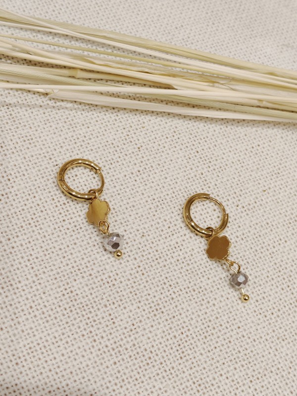 Boucles d'oreilles acier inoxydable E011