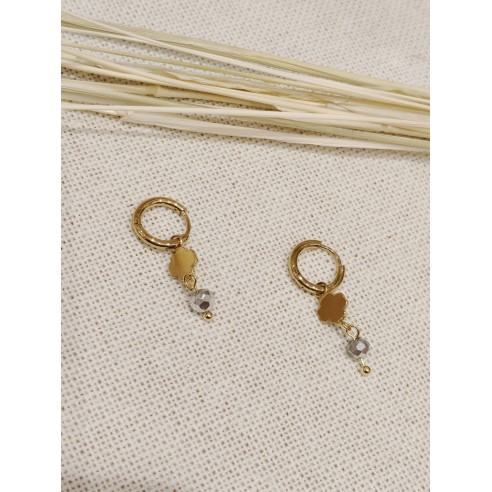 Boucles d'oreilles acier inoxydable E011