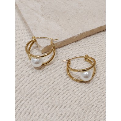 Boucles d'oreilles acier...
