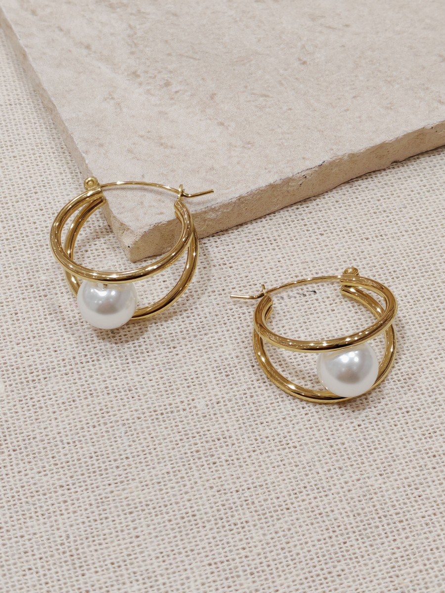 Boucles d'oreilles acier inoxydable E015