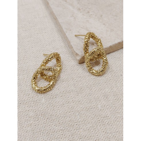 Boucles d'oreilles acier inoxydable E016