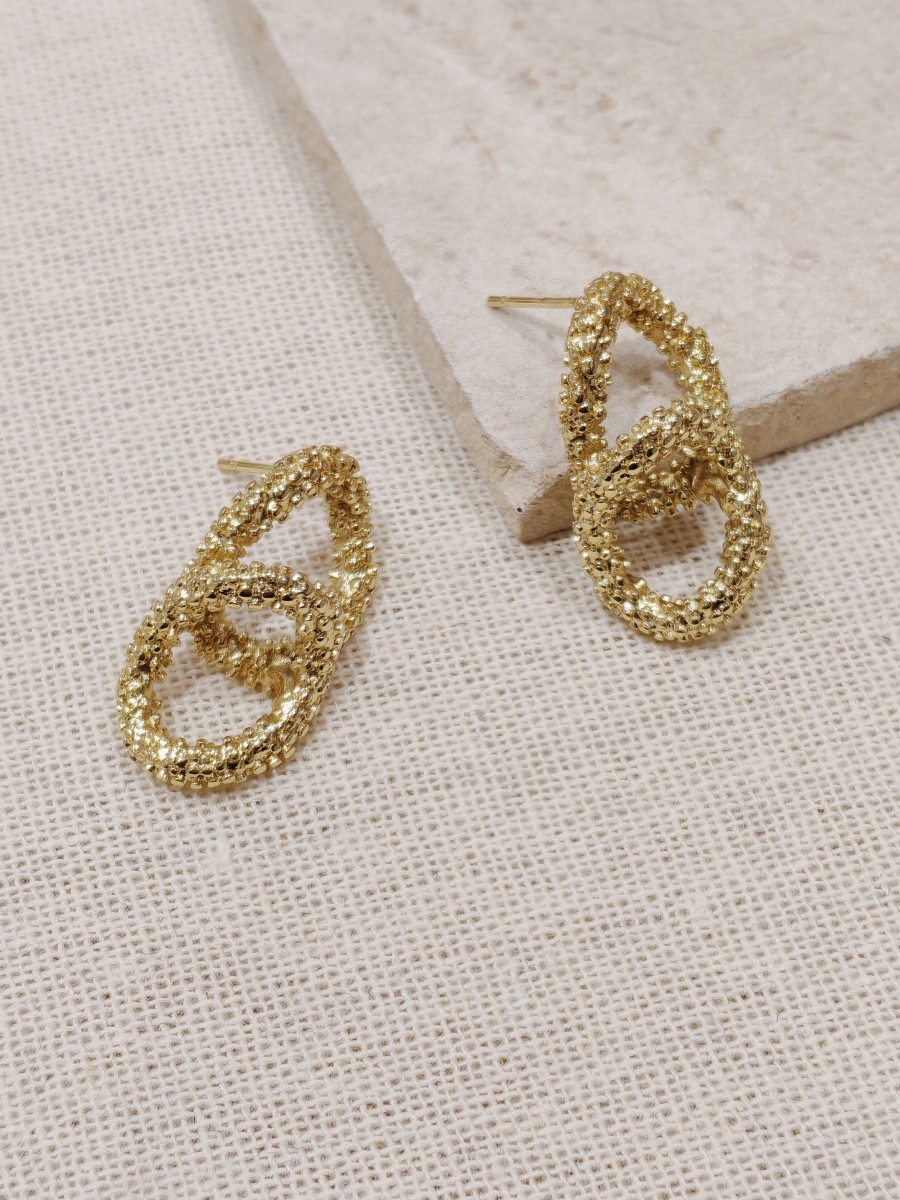 Boucles d'oreilles acier inoxydable E016