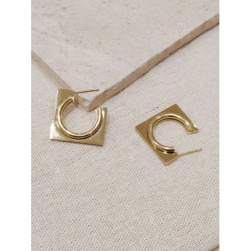 Boucles d'oreilles acier inoxydable E018