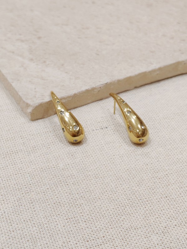 Boucles d'oreilles acier inoxydable E020