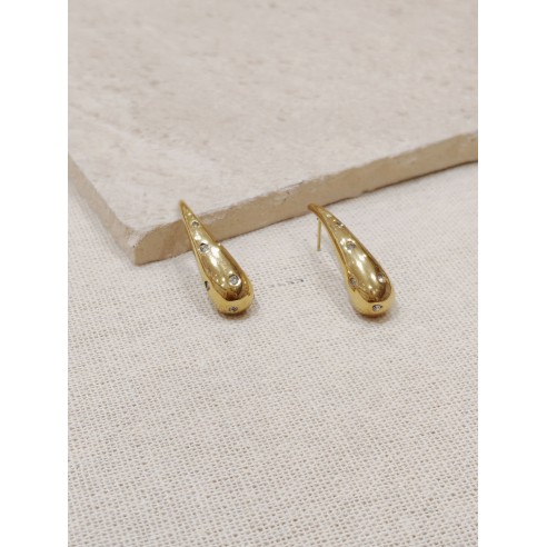Boucles d'oreilles acier inoxydable E020