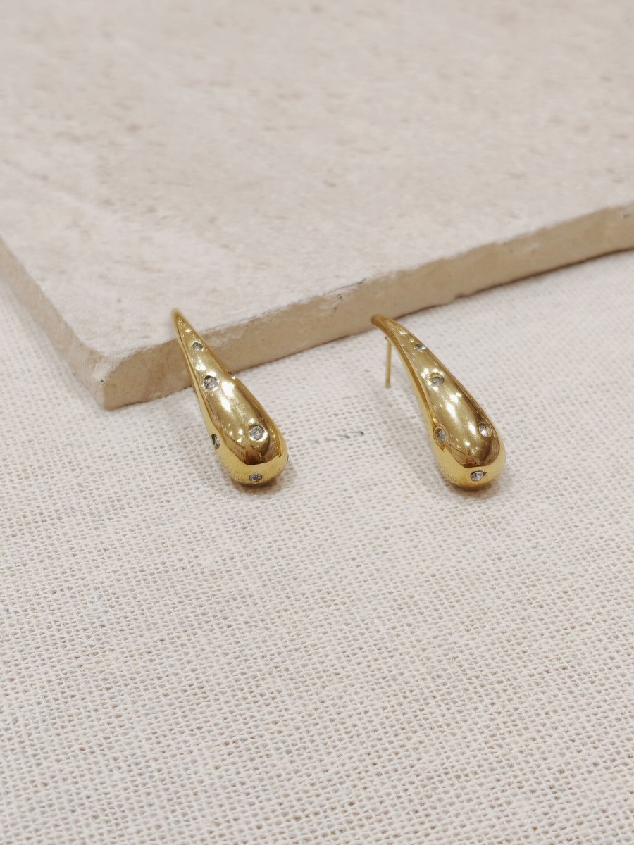 Boucles d'oreilles acier inoxydable E020