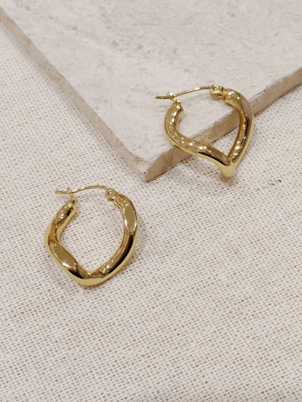Boucles d'oreilles acier inoxydable E021