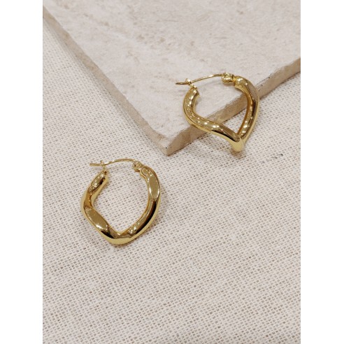 Boucles d'oreilles acier inoxydable E021