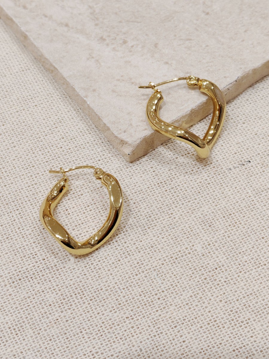 Boucles d'oreilles acier inoxydable E021
