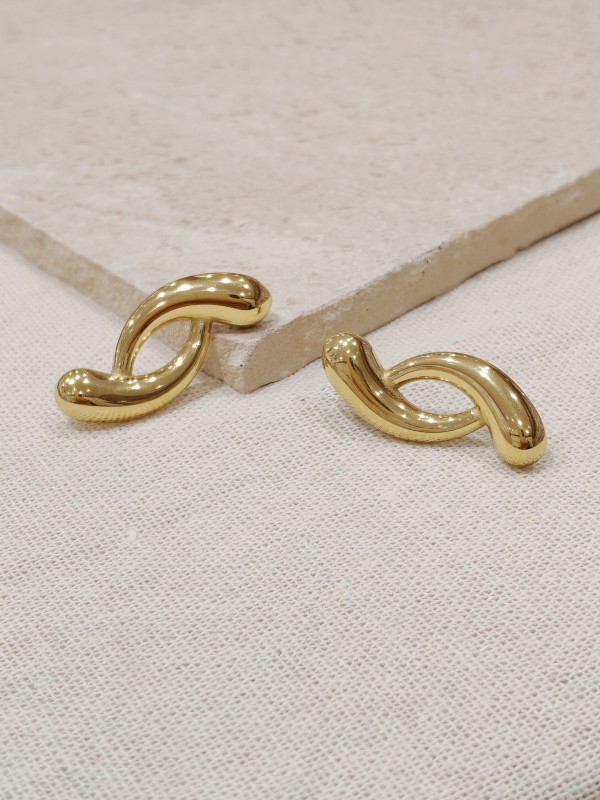 Boucles d'oreilles acier inoxydable E022