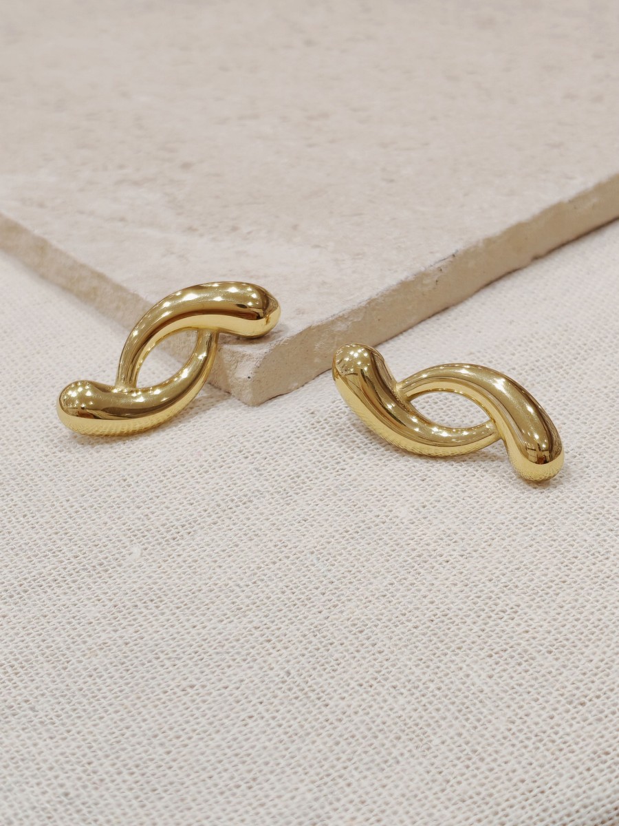 Boucles d'oreilles acier inoxydable E022