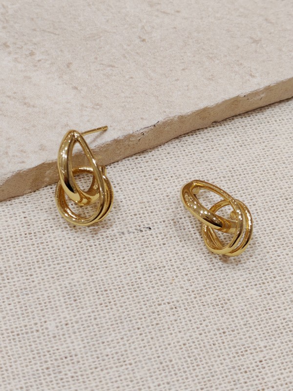 Boucles d'oreilles acier inoxydable E024
