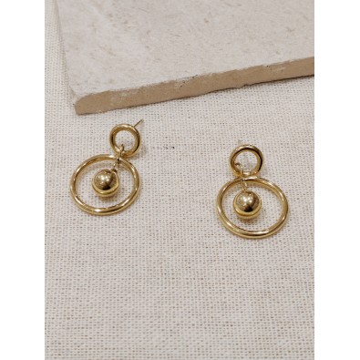 Boucles d'oreilles acier...
