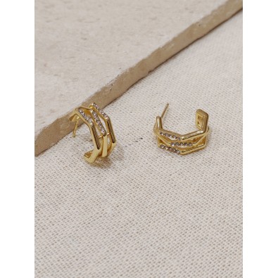 Boucles d'oreilles acier...