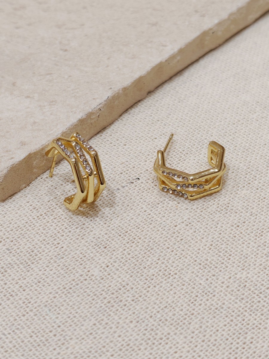 Boucles d'oreilles acier inoxydable E028