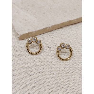 Boucles d'oreilles acier...