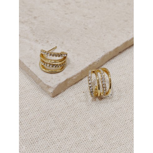 Boucles d'oreilles acier inoxydable E030