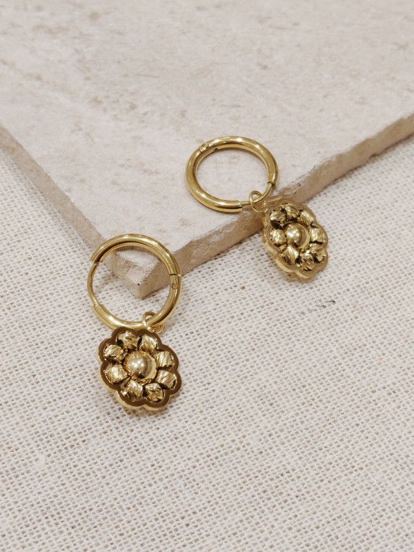 Boucles d'oreilles acier inoxydable E032
