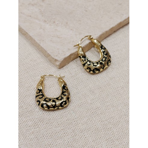 Boucles d'oreilles acier inoxydable E033