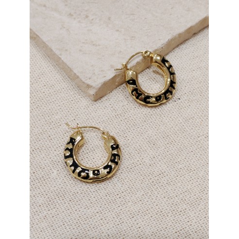 Boucles d'oreilles acier inoxydable E034
