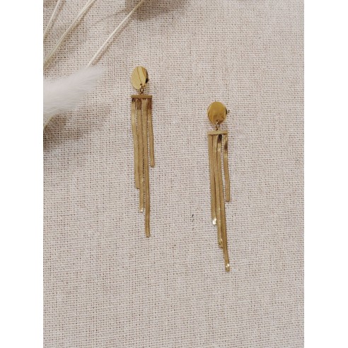 Boucles d'oreilles acier inoxydable E038