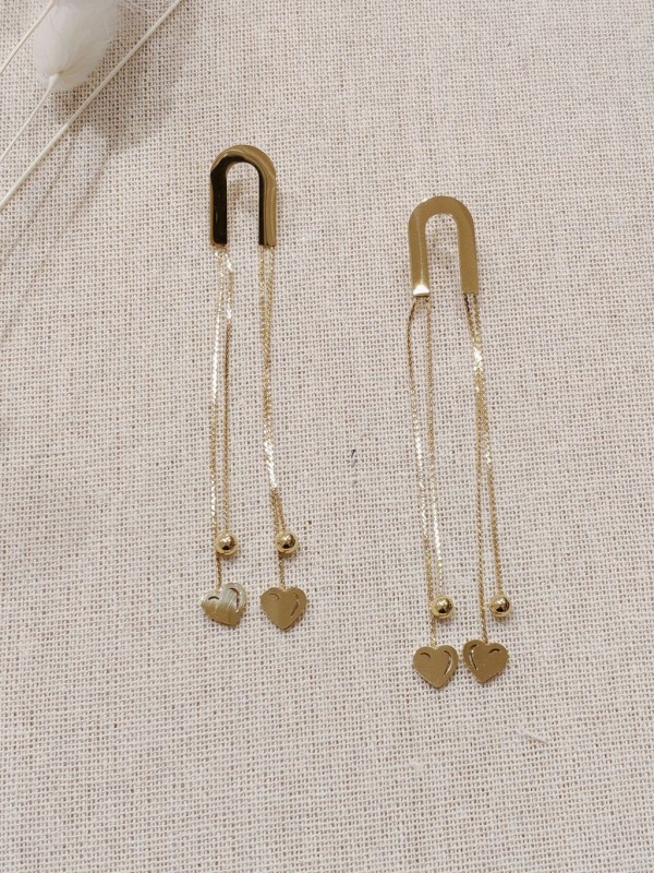 Boucles d'oreilles acier inoxydable E039