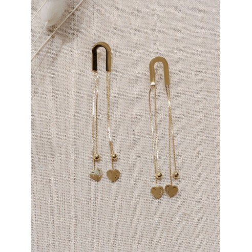Boucles d'oreilles acier inoxydable E039