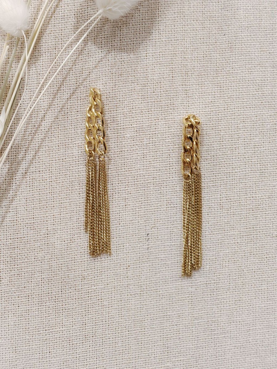 Boucles d'oreilles acier inoxydable E042