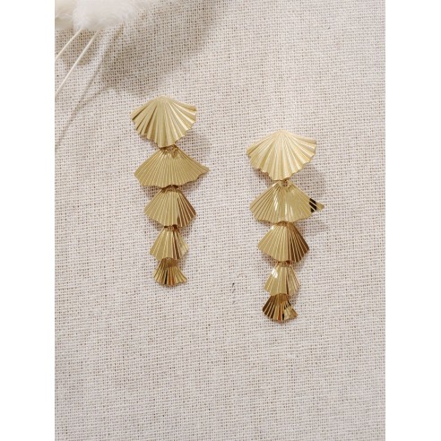 Boucles d'oreilles acier inoxydable E043