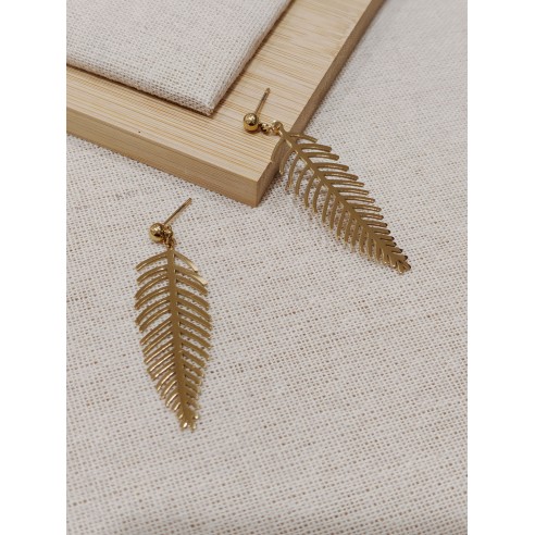 Boucles d'oreilles acier inoxydable E049