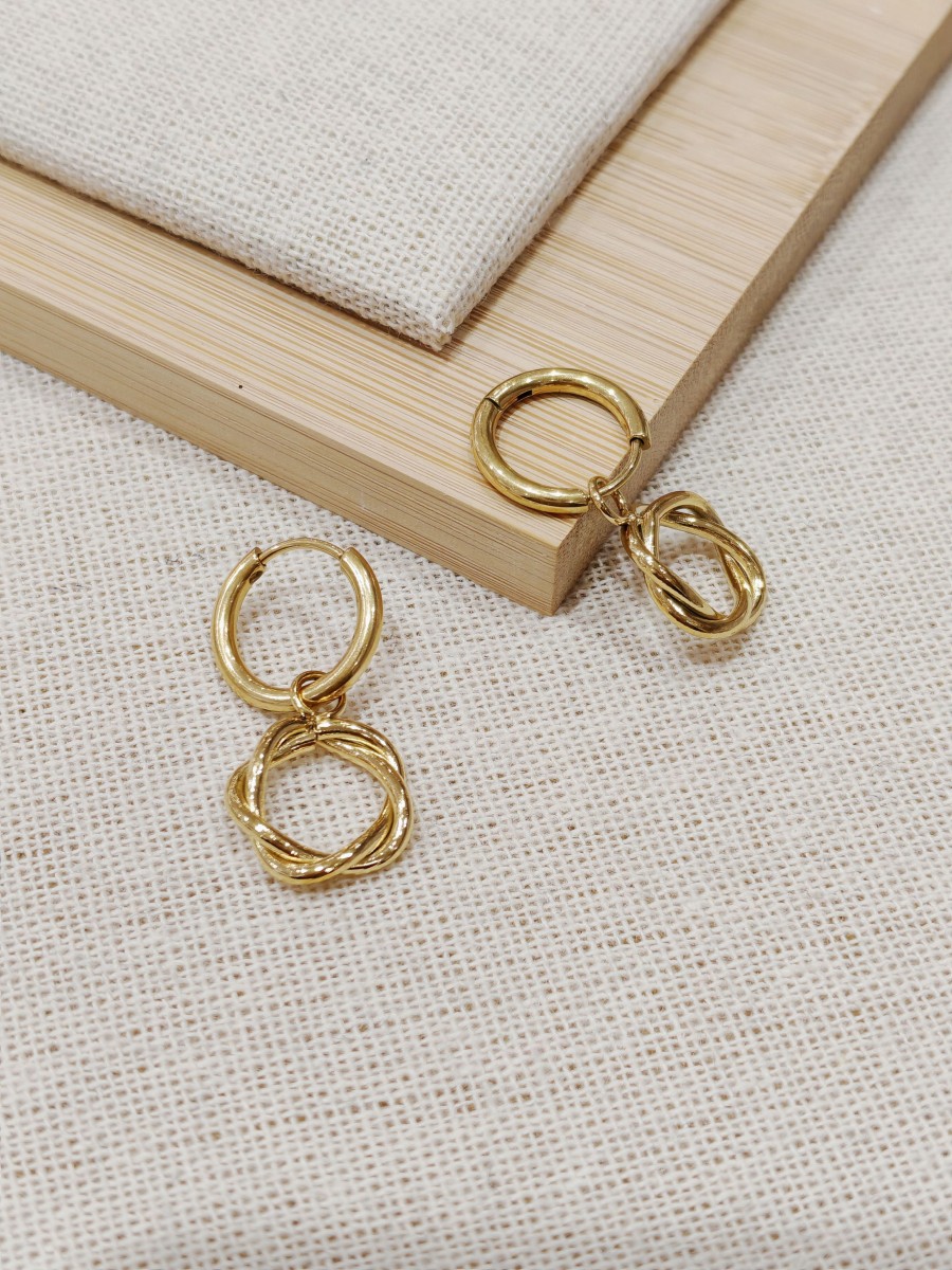 Boucles d'oreilles acier inoxydable E050