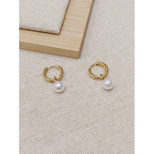 Boucles d'oreilles acier inoxydable E053