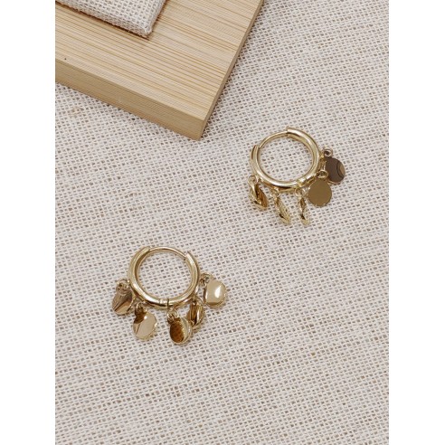 Boucles d'oreilles acier inoxydable E056